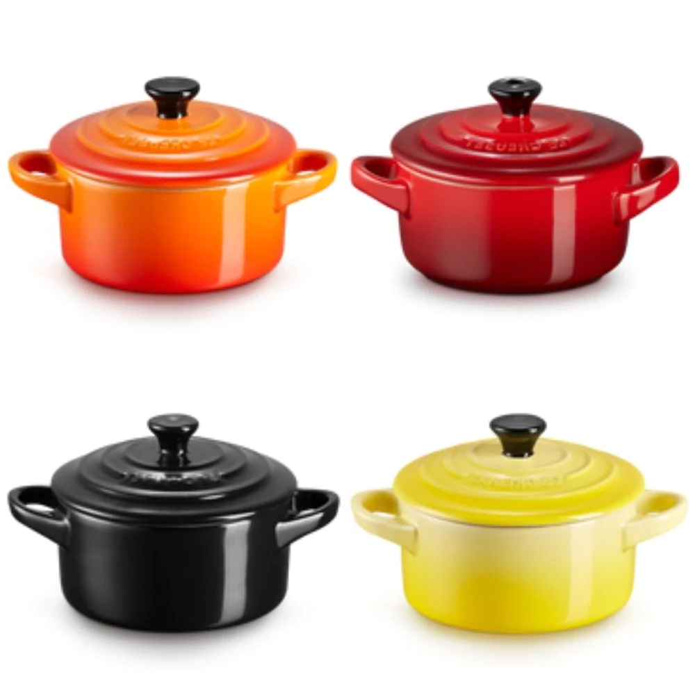 "Le Creuset" - SET QUATTRO MINI COCOTTE - Multicolor