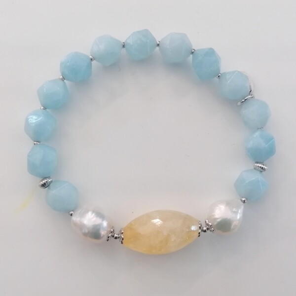 "Luisa Della Salda" - ACQUAMARINA - Bracciale