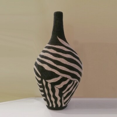Vaso Bianco Nero Grande
