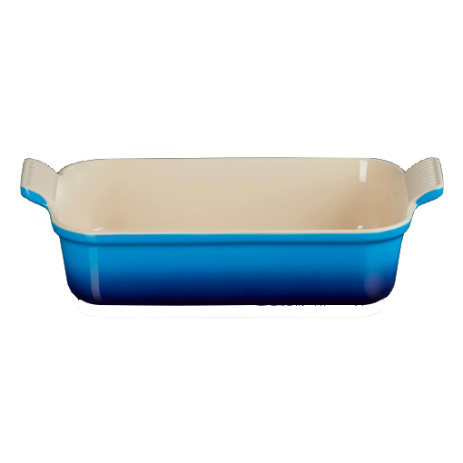 "Le Creuset" - AZURE BLUE - Pirofila Rettangolare Cm. 39x25,5