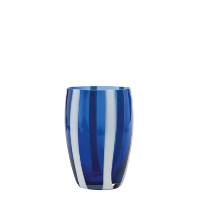 "Zafferano" - GESSATO - Bicchiere Blu