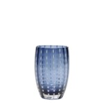 "Zafferano" - PERLE - Bicchiere Blu Grigio