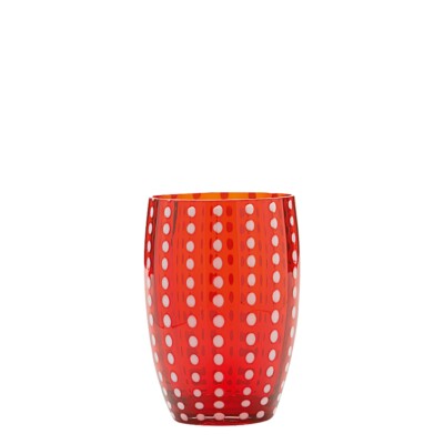 "Zafferano" - PERLE - Bicchiere Rosso