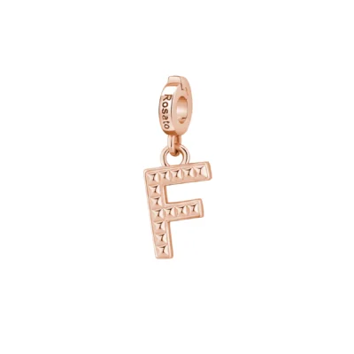 "Rosato" - CHARM - Lettera F RZ084