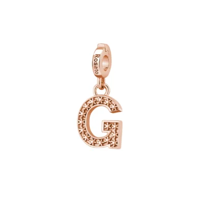 "Rosato" - CHARM - Lettera G RZ085