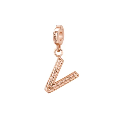 "Rosato" - CHARM - Lettera V RZ100